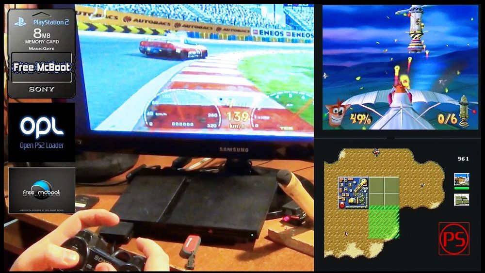 Прошивка PS2 и Запись и Закачка Игр