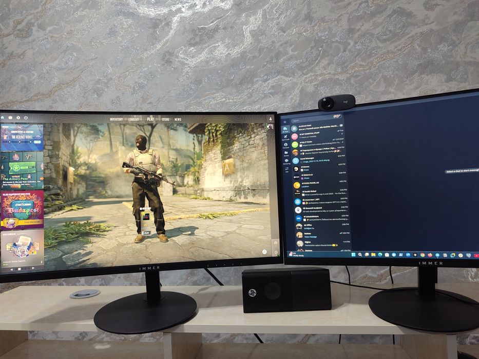 Kompyuter sotiladi 2ta monitor va igrovoy mishka bilan