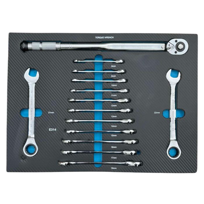 Шкаф/количка с инструменти 251 части 7 чекмеджета STAHLMAYER BLUE LİNE