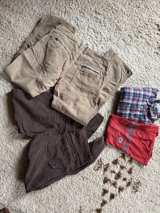 Lot napapijri pantaloni, camasa bluza