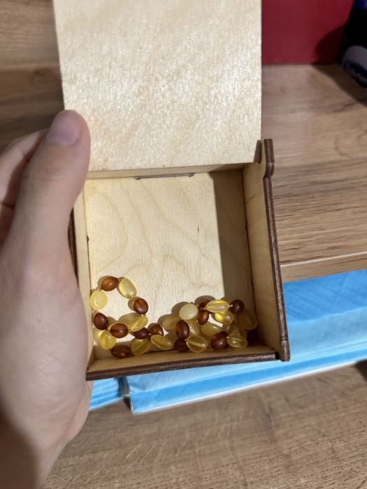 Янтарные бусы для новорожденных