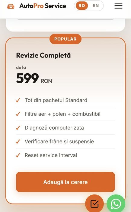 Creez site de prezentare, de la 400 lei, vezi site-ul înainte să plătești