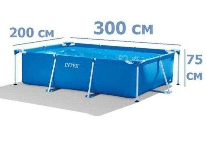 3×2 м.Бассейн каркасный Intex Small Frame Pool 28272  3м на 2м