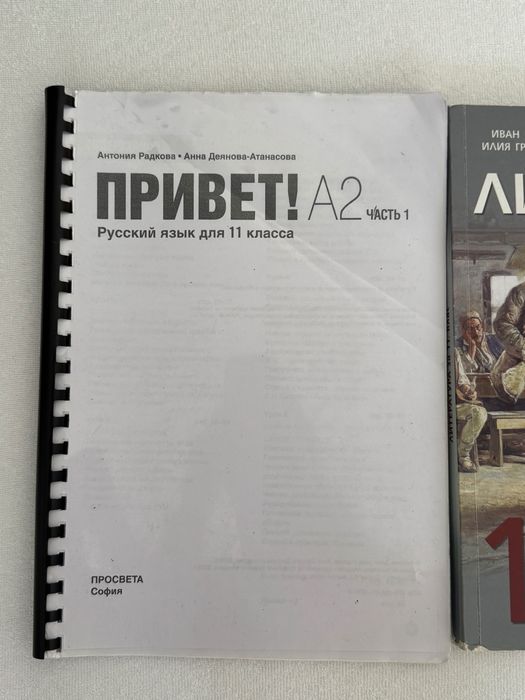 Учебници за 11 клас - български,литература и руски език