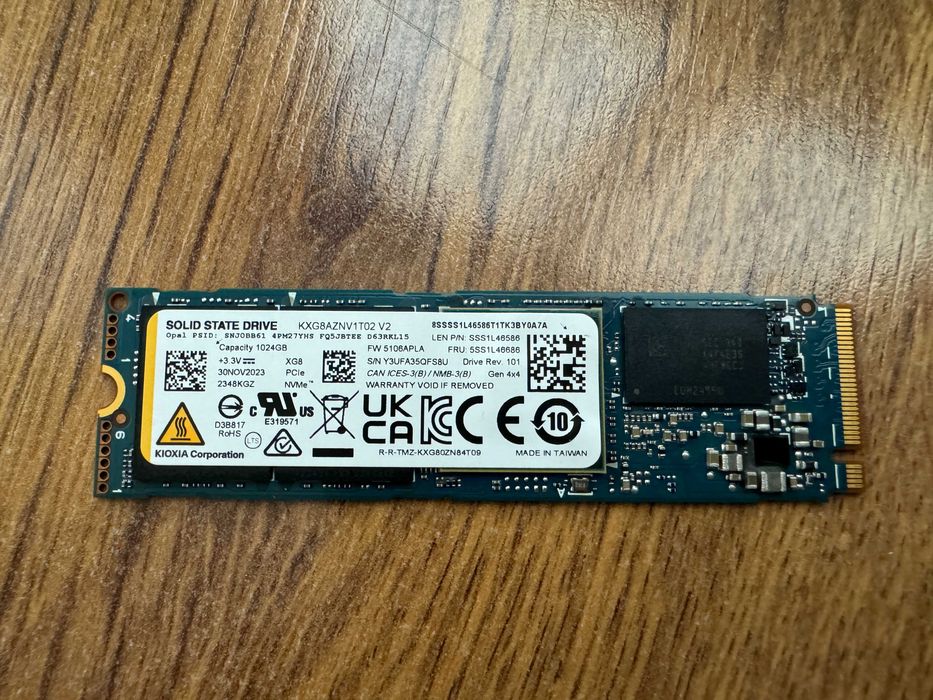 1000GB 1TB SSD NVMe SSD 7000MB/s 2280 Gen 4 x4 PCIe Kioxia SSD XG8