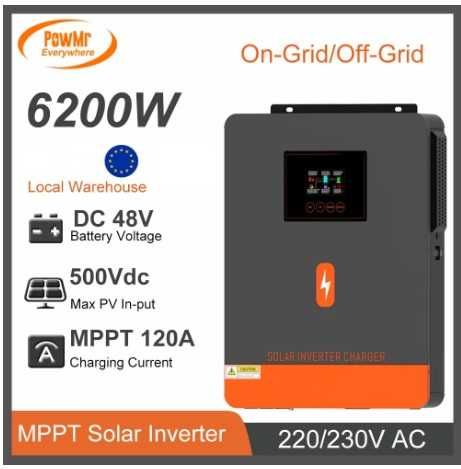 Kit 8 panouri fotovoltaice 415W + Invertor 6.2kW !! off-grid