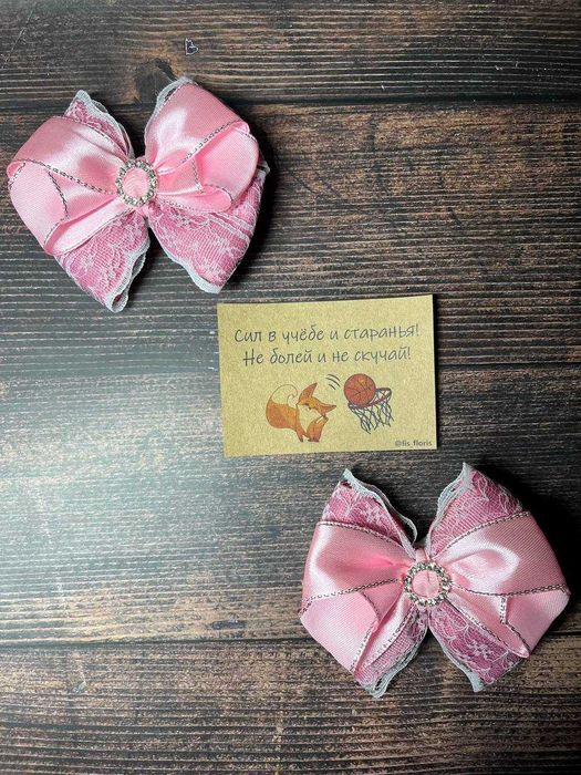 Бантики для волос в школу