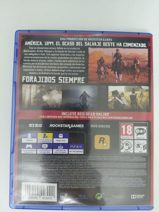 Red Dead Redemption 2 диск PS4