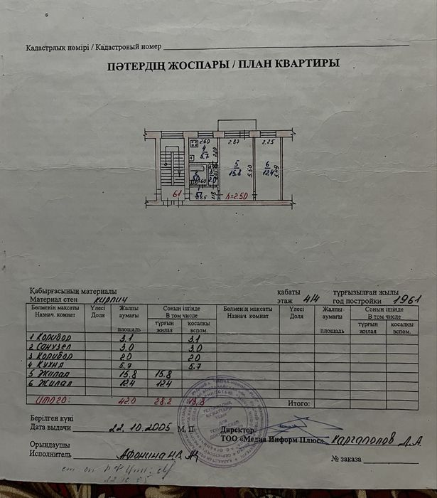 2 комнатная квартира