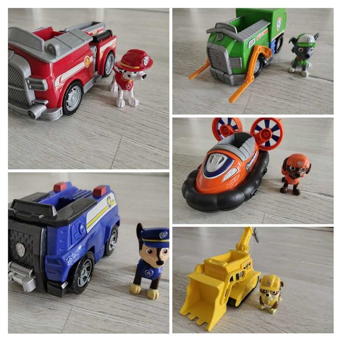 Masinute cu figurine Paw Patrol, Patrula Catelusilor
