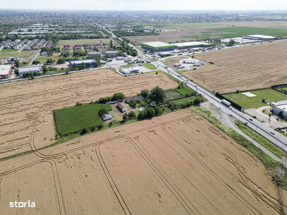 Teren 7653mp cu PUZ aprobat DN Arad Oradea