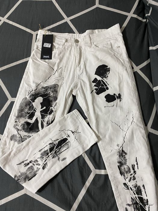 женские джинсы белые