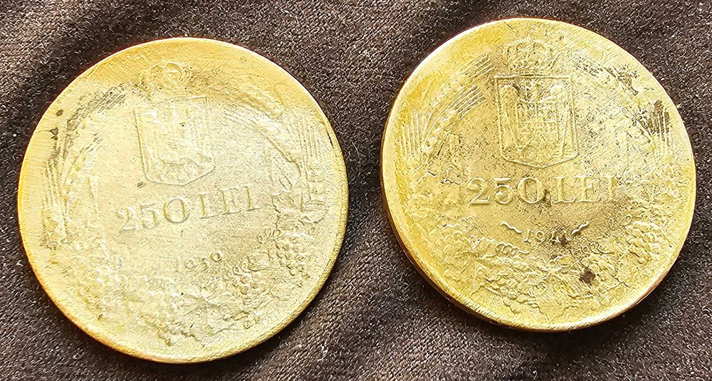 5 lei 1883 cu pătrat la coroana și Bayern Madonnentaler 1865