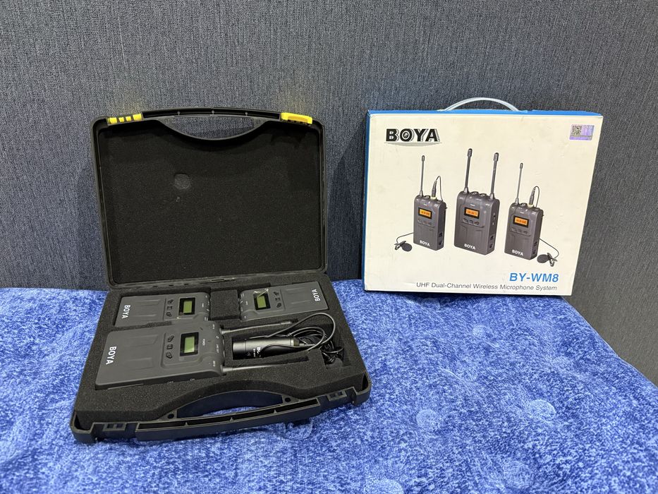 * BOYA комплект беспроводных микрофонов новый не дорого!