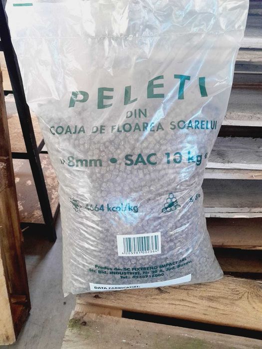 Masina de fabricat si ambalat peleti din coaja de floarea-soarelui