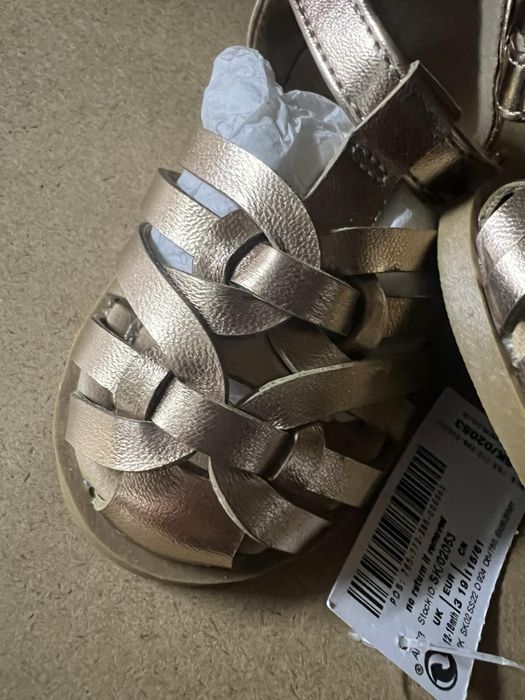 Официални детски бели пантофки и сандали NEXT