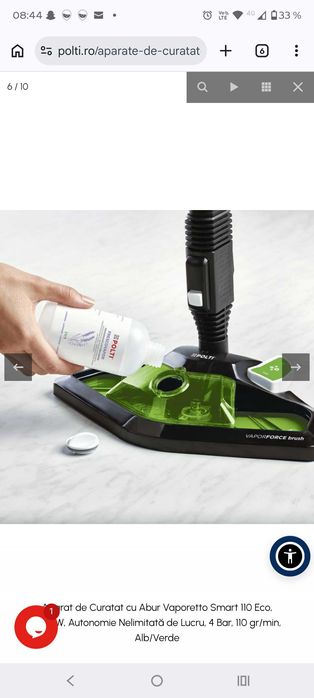 Aparat de curățat cu abur Polti Vaporetto Smart