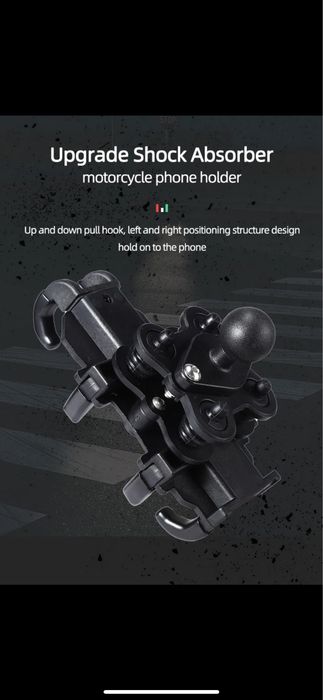 Suport telefon moto ATV enduro cu sistem anti vibratii anti soc