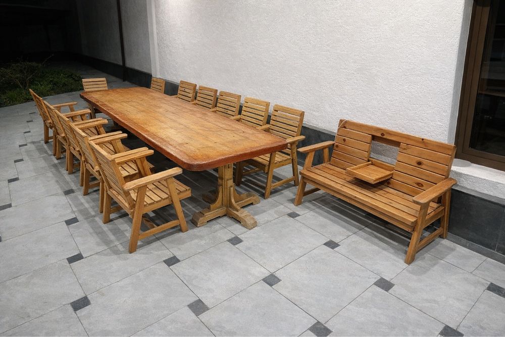 Садовый Стол и стулья 12шт