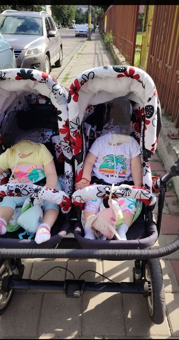 Cărucior gemeni, 3 în 1