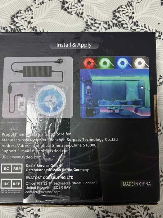 Bandă LED Neon RGBIC 10M – Smart, Flexibilă, Control Aplicație