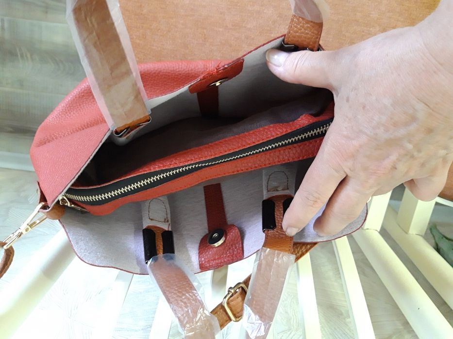 Сумка тоут красная