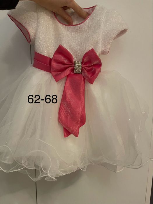 Официална Рокля 62, 68, 74,80 размер и сандали подарък 6-9м