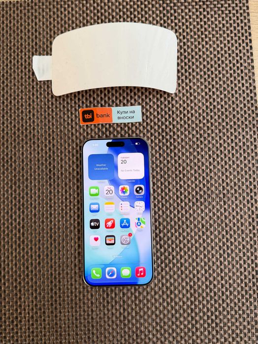 НОВ! 100% Бат iPhone 16 Pro MAX лизинг от 34€ /мес  White Titanium 256