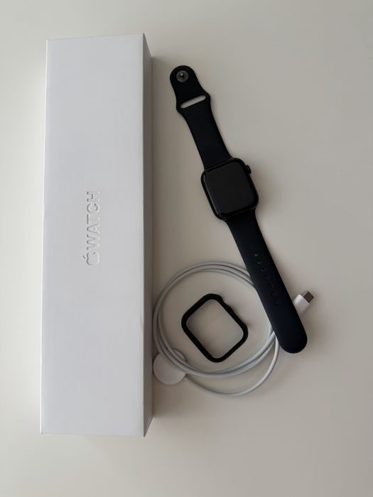 Apple Watch Series 8 45mm GPS + Cellular Midnight – set complet