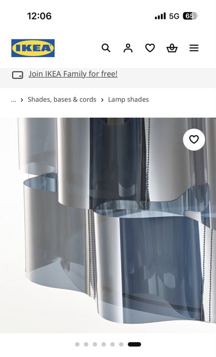 Абажур Ikea Alvstarr