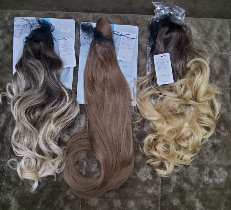 Осенние скидки! Красивые парики, хвосты накладные