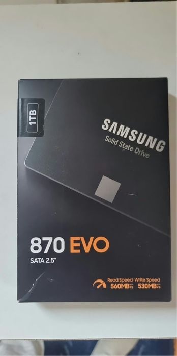 SSD Samsung 870 EVO 1TB SATA 2.5” – Nou, 0 ore de funcționare