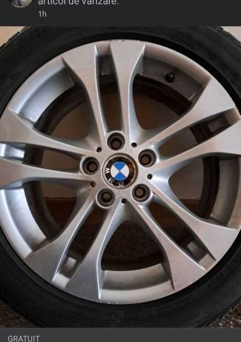 Vând un set de jante BMW X3, R18, cu cauciucuri de vară stare buna !!