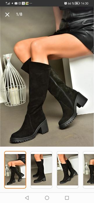 Cizme din piele naturala, cu eticheta, Fox, 40