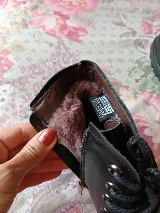 Дамски боти от естествена кожа