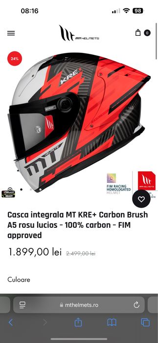 Vand casca carbon Mt Helmets marimea XL ca noua