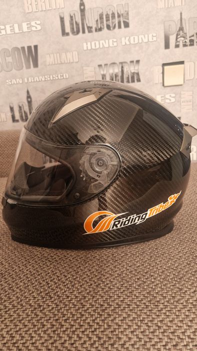 Карбоновый шлем RidingTribe