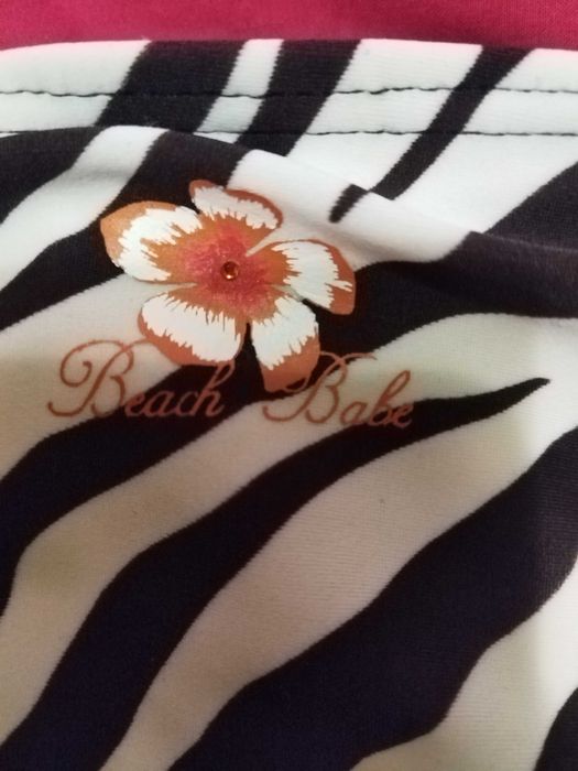 Slip de baie alb cu negru, de la: Hlnkemoller, marimea: EUR 36! Purtat