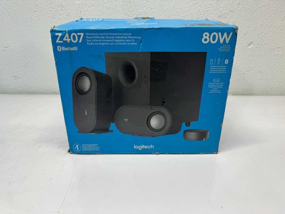 Тонколони Logitech Z407 2.1, 80W RMS, Bluetooth, USB, Жак 3.5 мм