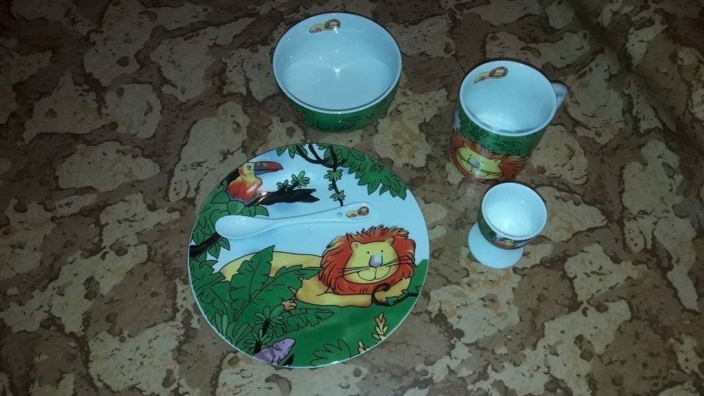 Подарок для львят Чашка Тарелка