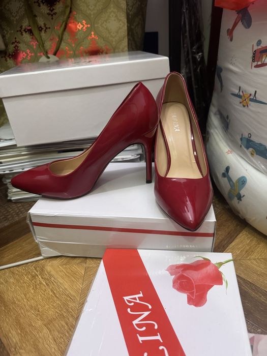 Туфли женские красные