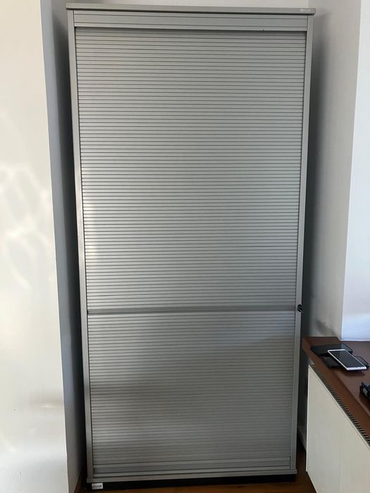 Dulap VARIO biblioraft cu polite metalice si usi rulou 213x100x42