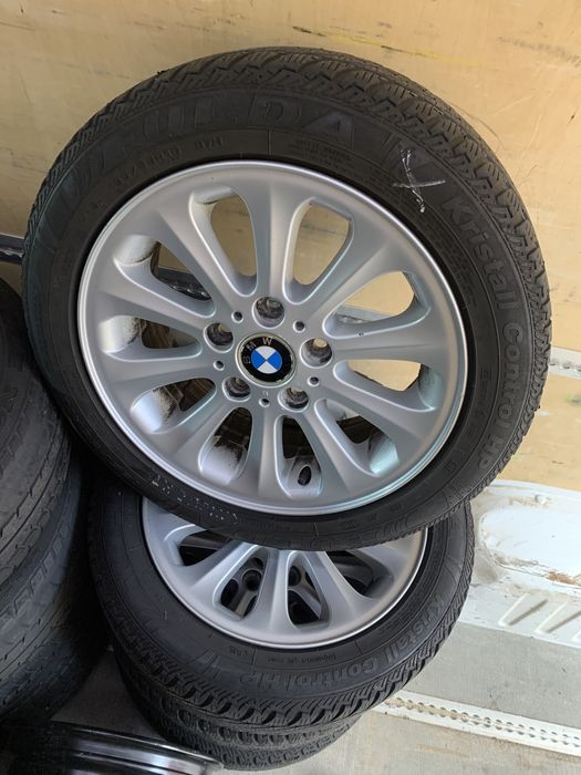 Set Jante aluminiu BMW seria1 5x120 cu cauciucuri de iarna 195/55/r16