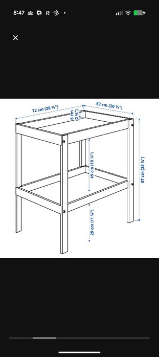 Masa infasat + saltea