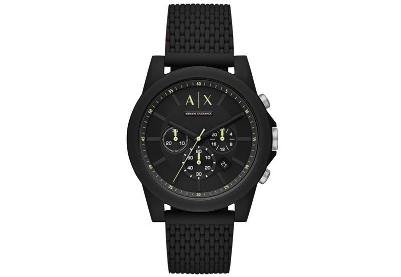 ARMANI EXCHANGE Часовник с хронограф и силиконова каишка