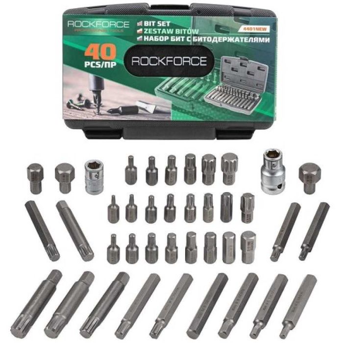 Комплект накрайници – Hex, XZN и Torx 40 части RockForce