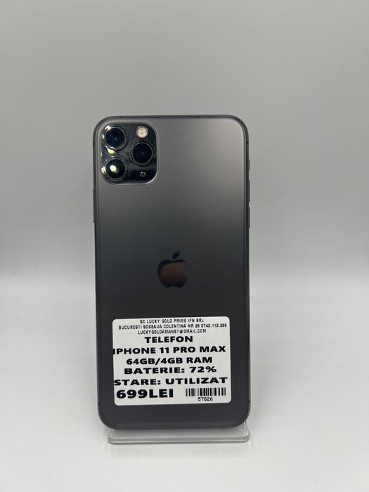 Iphone 11Pro Max 64Gb 72%Baterie #57826
