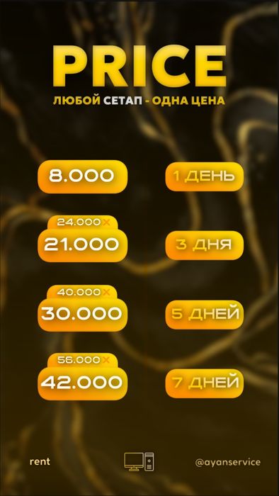 Аренда топовых ПК