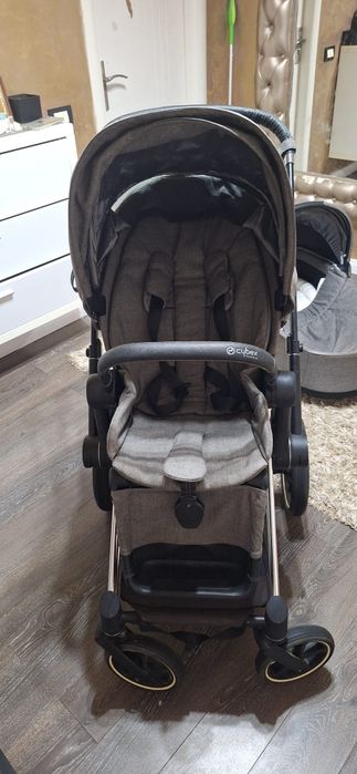 Cărucior Cybex Priam 3 în 1 Silver / Soho Grey – Cumpărat din Germania