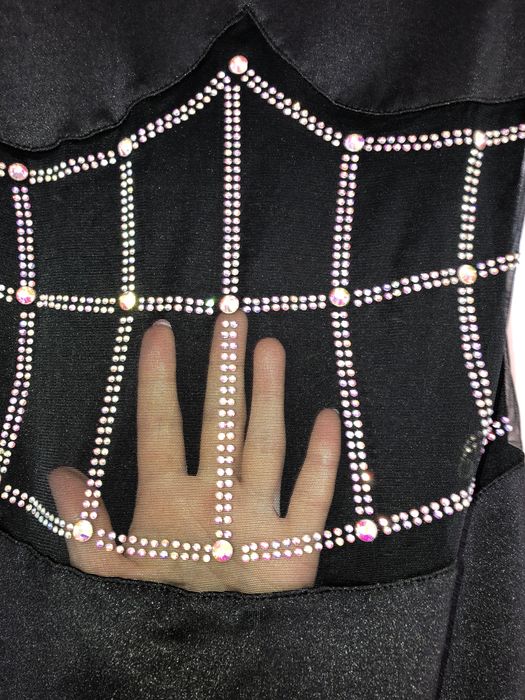 Платье с корсетом из страз